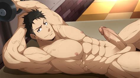 Rule 34 Abs Bara Big Penis Fire Force Large Penis Male Only Muscles Obi Akitaru Solo Solo Male
