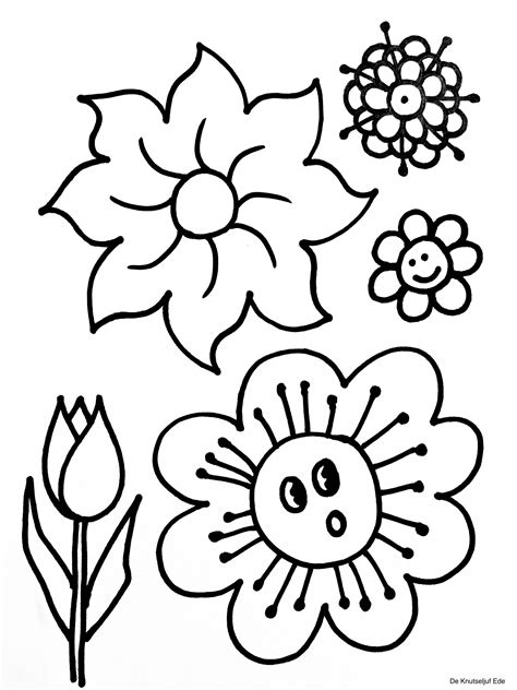 Kleurplaat Lente Kindergarten Coloring Pages Art Drawings For Kids