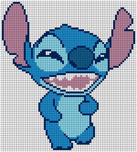 Stitch Disney Pixel Art Pixel Art Pattern Plastic Can