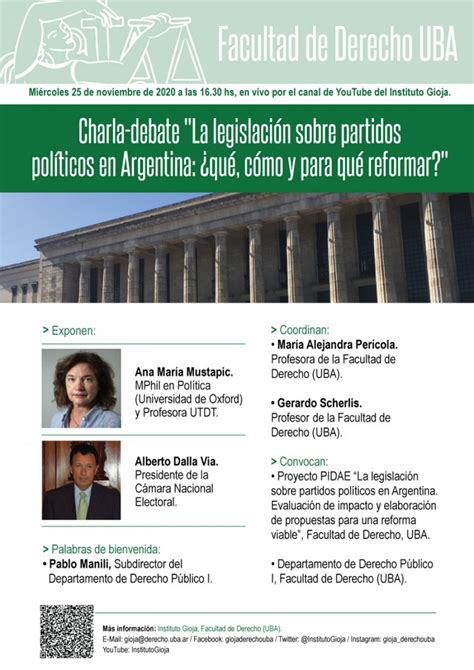 Charla Debate La Legislaci N Sobre Partidos Pol Ticos En Argentina