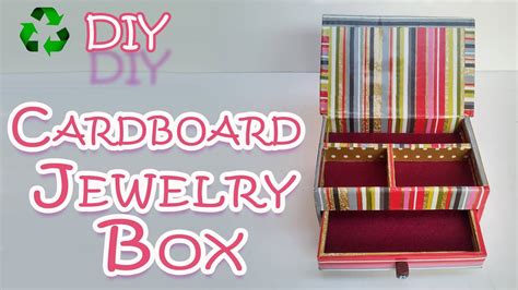 How To Make A Cardboard Jewelry Box Ana Diy Crafts Youtube