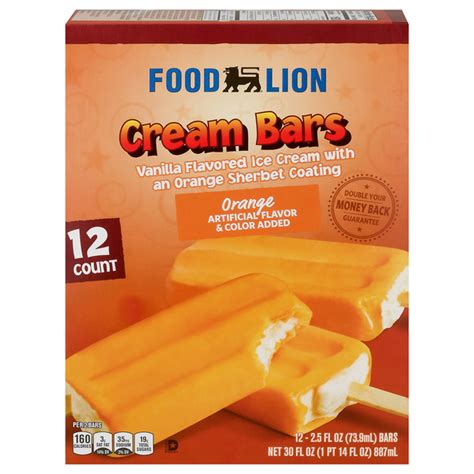 Save On Food Lion Cream Bars Orange 12 Ct Order Online Delivery