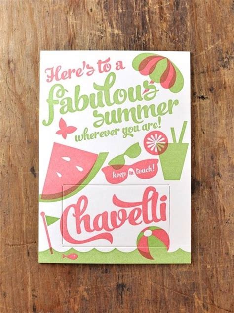 A greeting card is a piece of card stock, usually with an illustration or photo, made of high quality paper featuring an expression of friendship or other sentiment. 30 Summer Greeting Card and Invitation Designs