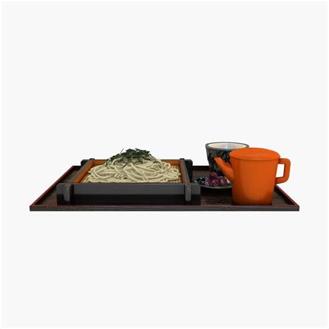 3d Model Traditional Soba Set Meal Cgtrader