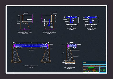 Pedestrian Bridge DWG Detail For AutoCAD Designs CAD