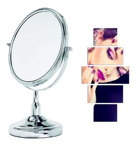 espelho maquiagem aumento 2x dupla face 20cm de diâmetro mercadolivre