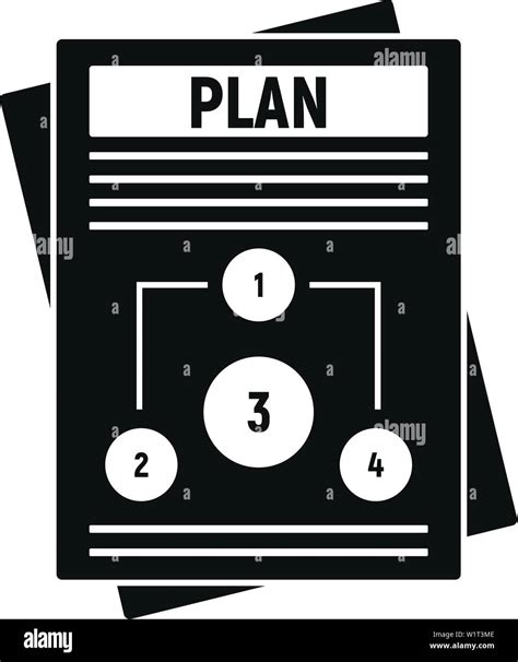 Management Plan Icon Simple Illustration Of Management Plan Vector