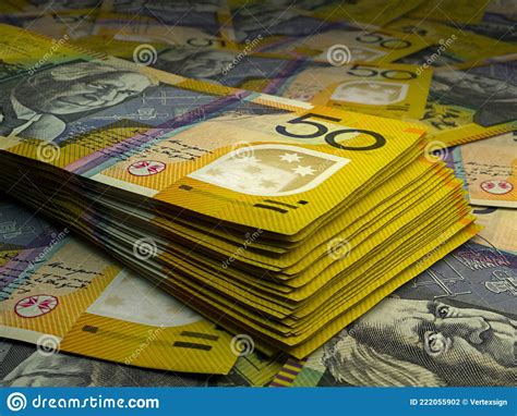 Australian Money Australian Dollar Banknotes 50 Aud Dollars Bills