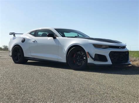 Chevrolet Camaro Zl1 1le Painted In Summit White Photo Taken By