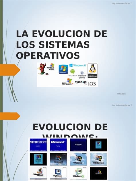 La Evolucion De Los Sistemas Operativosppt Microsoft Windows