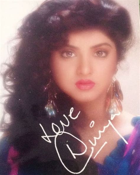 Divya Bharti On Instagram “an Old Postcard Of Divya With Her Autograph On It Divyabharti