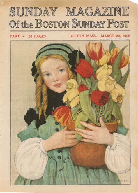 Sunday Magazine Of The Boston Sunday Post March 22 1908 Cover