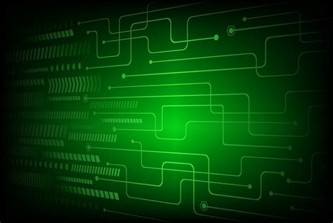 Premium Vector Green Cyber Circuit Future Technology Concept Background