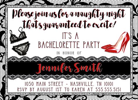 Bachelorette Party Invitation Sexy Bachelorette Party Etsy