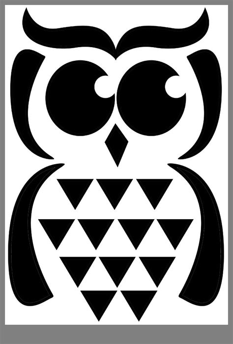 Printable Owl Pumpkin Stencil