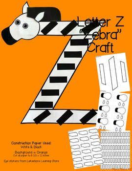 Zoo alphabet is just the app you need. Zoo Letter Craft - Z for Zebra (With images) | Letter a ...