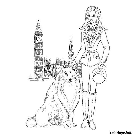 Coloriage fille mode londres  JeColorie.com