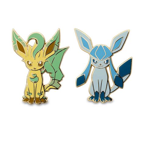 Leafeon And Glaceon Pokémon Pins Eevee Pokémon Center Original