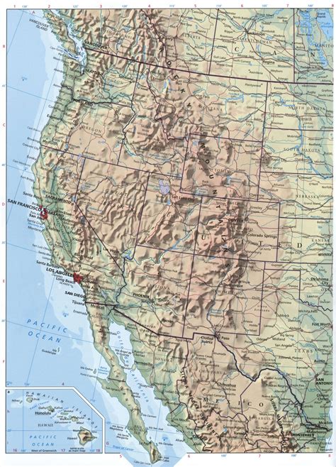 West Coast Map Of Usa Map