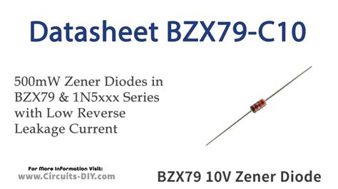 Bzx79 10v 500mw Zener Diode Datasheet