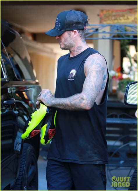 David Beckham Shows Off His Completely Tattooed Arms Photo 3550783