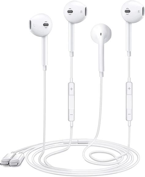 2 Pack Apple Headphones Wired Iphone Earbuds With Lightning Connector