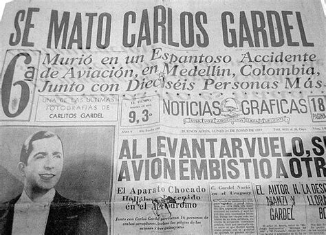 En 1943 muere berthe gardés y, cuando en 1944 el matrimonio defino se. La muerte de Carlos Gardel: una falla técnica y un error ...