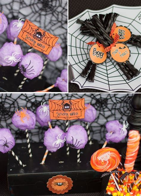 Spider Web Cotton Candy Halloween Food Pinterest
