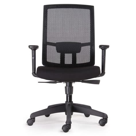 Kal Black High Mesh Back Office Chair With Arms 130kg Weight Rating 10