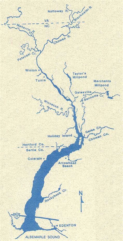 The Chowan River Map