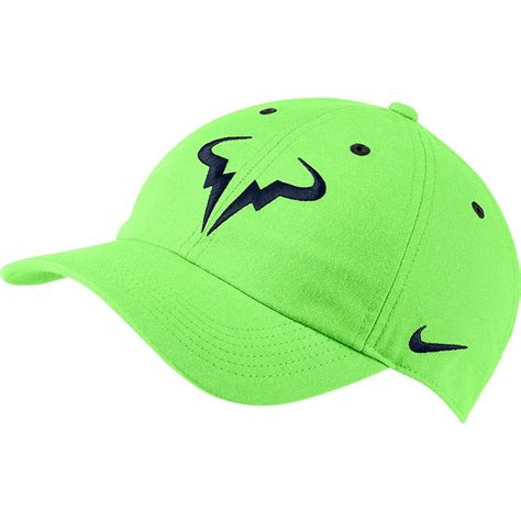 Nike Rafa Aerobill H86 Mens Tennis Hat Limeglowobsidian
