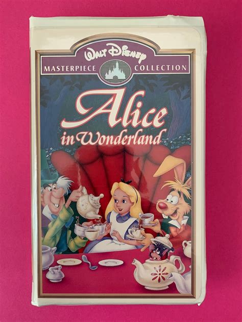 Walt Disney Masterpiece Collection Alice In Wonderland Vhs Tape Video