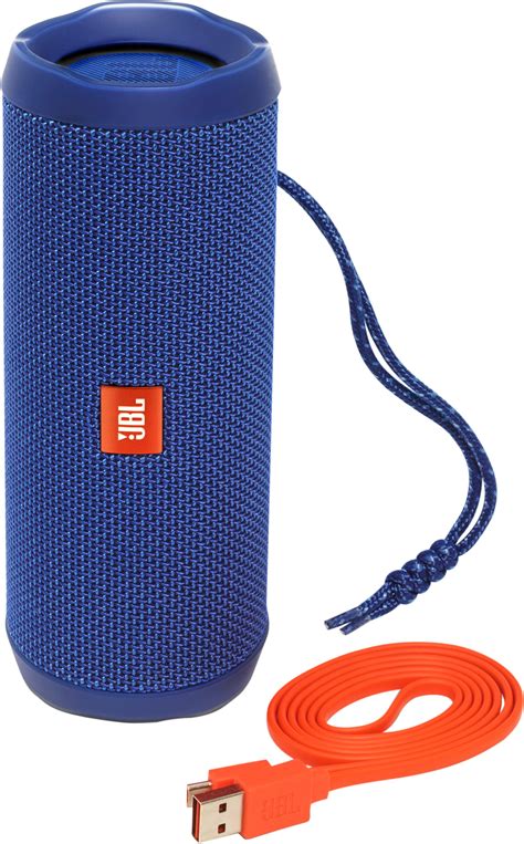 Best Buy Jbl Flip 4 Portable Bluetooth Speaker Blue Jblflip4bluam