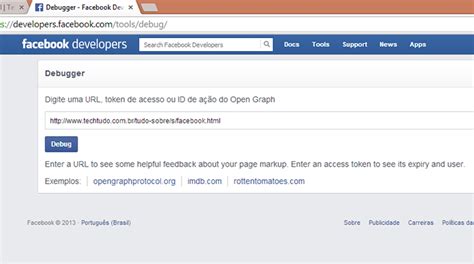 The facebook sharing debugger is available in the facebook for developers toolbox. Como corrigir links com erro no Facebook usando a ...