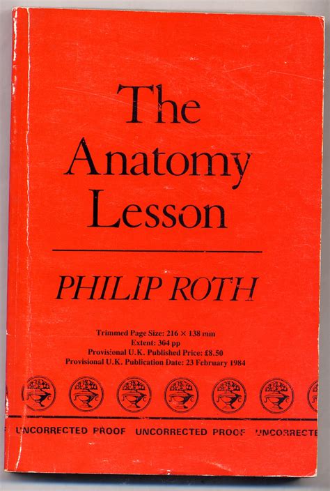 The Anatomy Lesson By Roth Philip Near Fine Softcover 1984