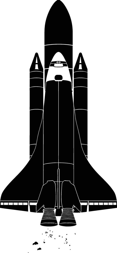 Ai Generated Silhouette Rocket Full Body Black Color Only 37458574