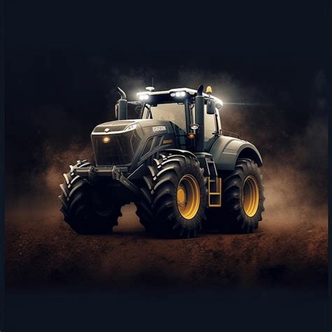 Premium Ai Image A Tractor With The Word Tractor On The Front