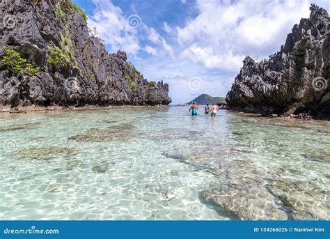 Aerial View Of Beauty Hidden Beach El Nido Palawan Philippines Stock My XXX Hot Girl