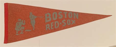 Vintage 1940s Boston Red Sox 29 Inch Full Size Felt Etsy Boston