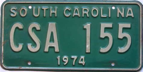 1974 South Carolina Single 15342 For Sale The Tag Dr Store