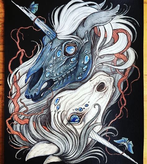 Pin By Luna Fairywood On Fantasy Unicorn Painting Evil Unicorn