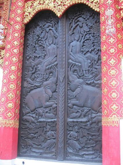 Gray Door With Elephant Design Cool Doors Carved Doors Beautiful Doors