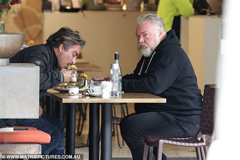 A Slimmed Down Kyle Sandilands Is Spotted Eating A Salad During A Lunch Outing With John Ibrahim