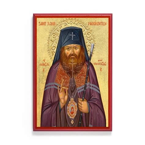 Saint John Maximovitch Of Shanghai And San Francisco Icon S208 St