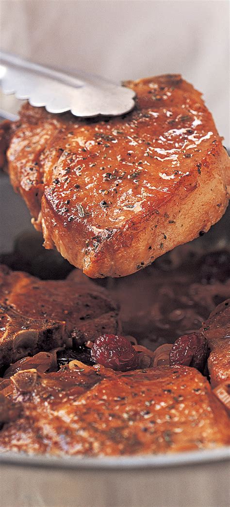 Braised Pork Chops With Cherry Sauce From The Weeknight Cook By Brigit