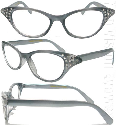 rhinestone cat eye vintage style clear retro reading glasses various colors rh8 ebay