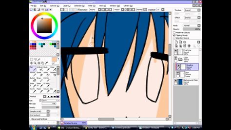 How To Color Skin On Paint Tool Sai Youtube