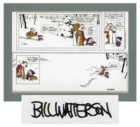 Sell Your Bill Watterson Calvin and Hobbes Calendar Watercolor Painting