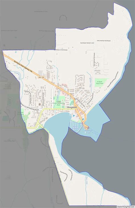 Map Of Kingston Cdp Washington