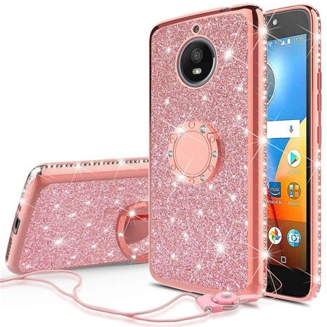 Moto G6 Casemoto G 6th Generation Glitter Phone Case With Kickstand